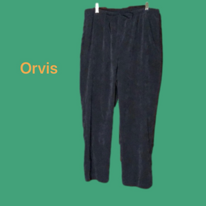 Blue/Grey Velveteen Orvis Pants (MP) Like New!
